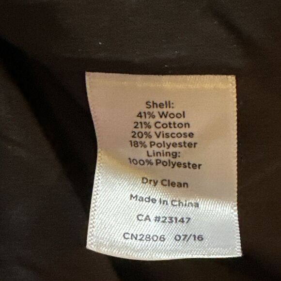 Talbots Size 12 Tweed Wool Pencil Skirt Lined Blue Black White Academia Preppy - Picture 5 of 6